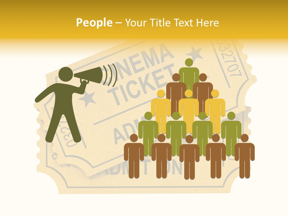 Cinema Ticket PowerPoint Template