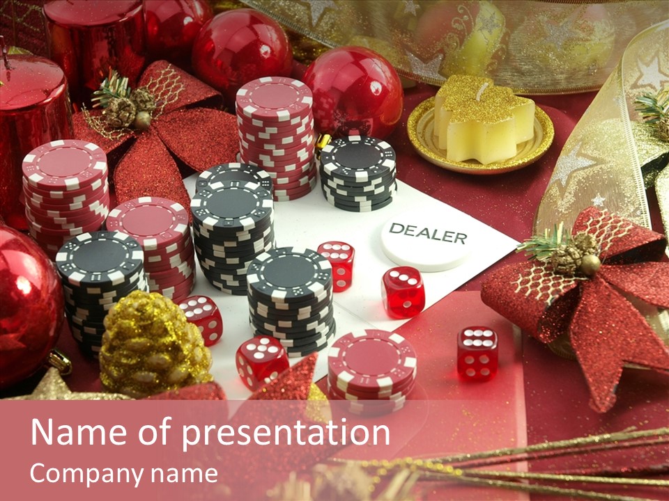 Christmas Casino PowerPoint Template