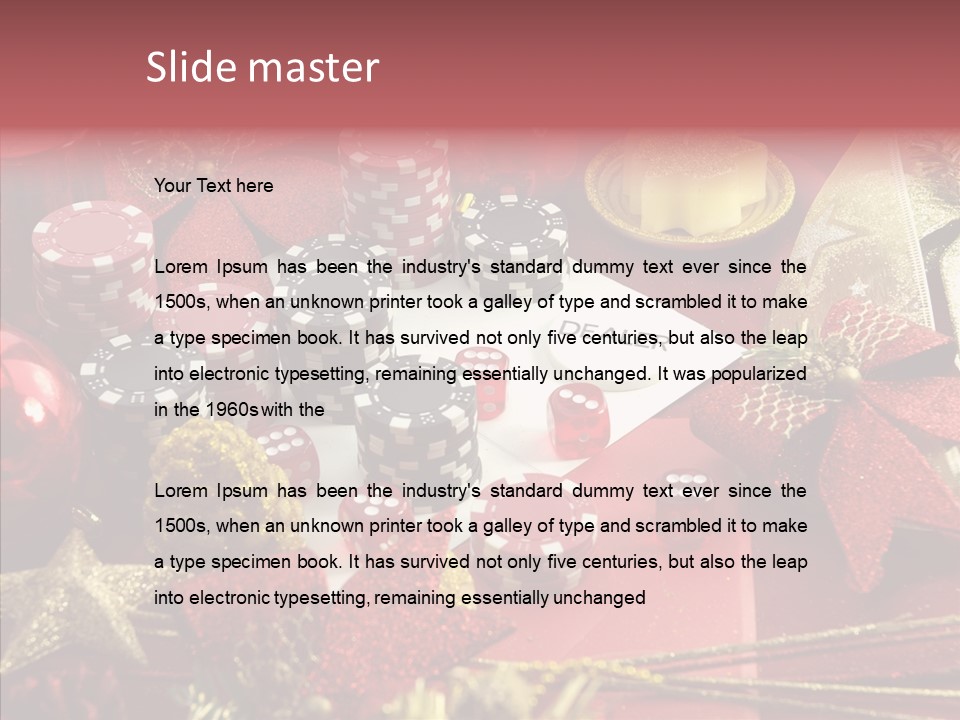 Christmas Casino PowerPoint Template