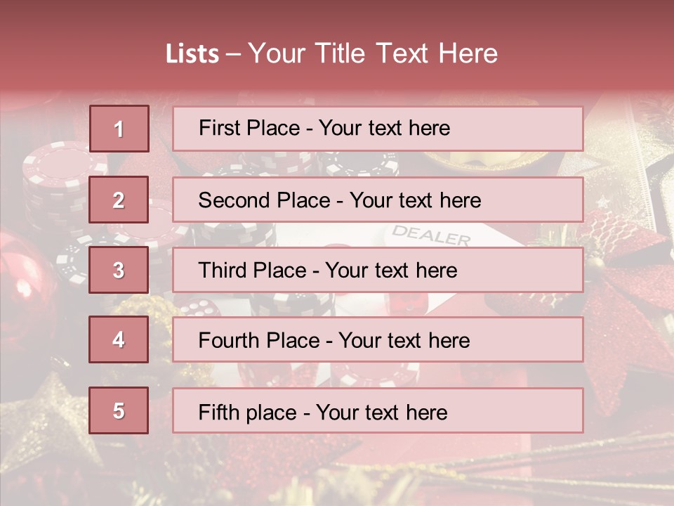 Christmas Casino PowerPoint Template