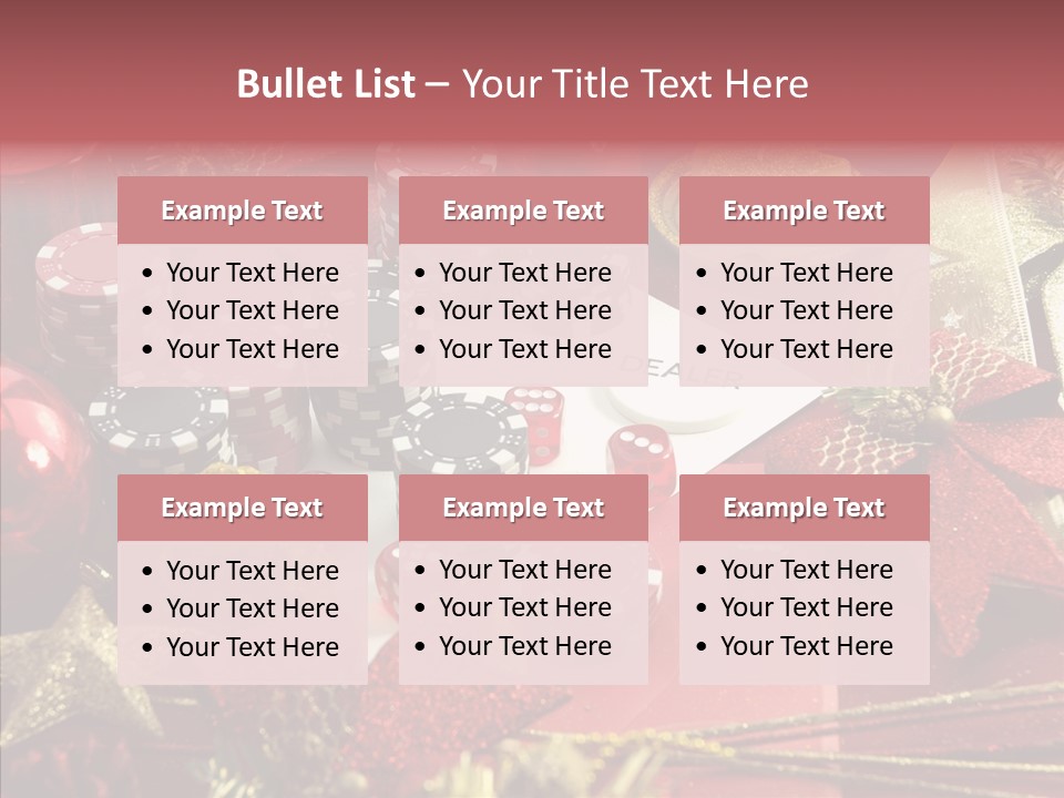 Christmas Casino PowerPoint Template