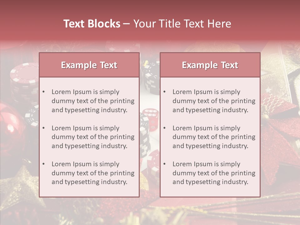 Christmas Casino PowerPoint Template