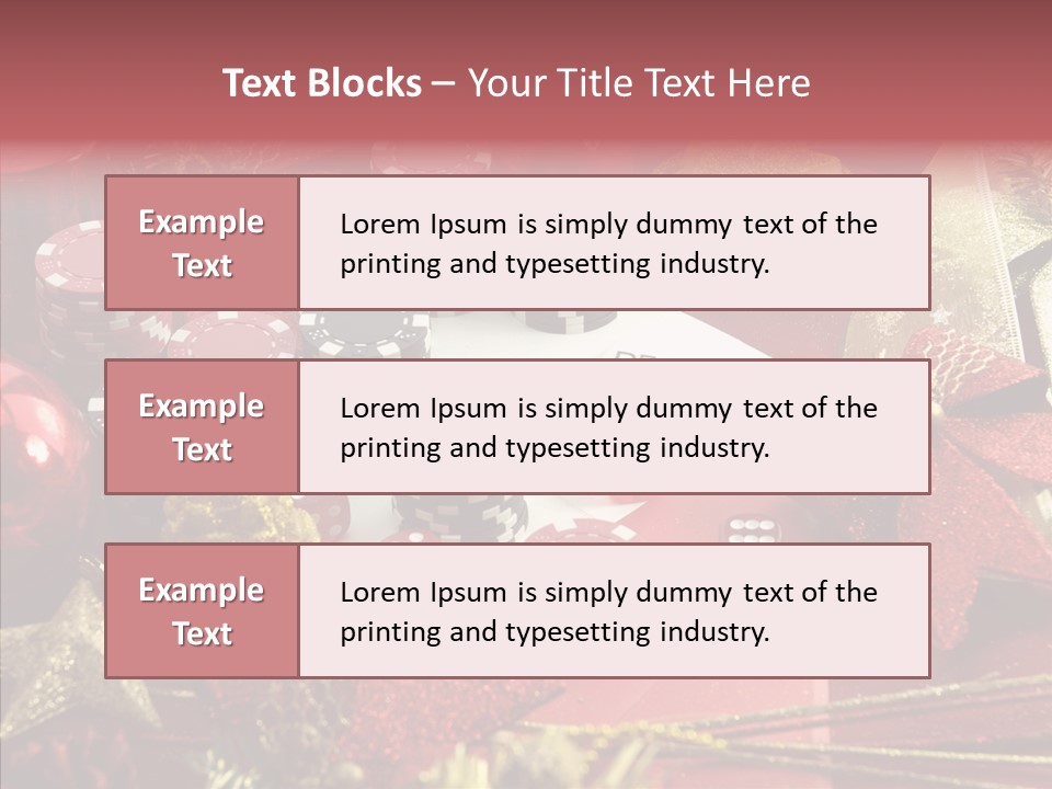 Christmas Casino PowerPoint Template