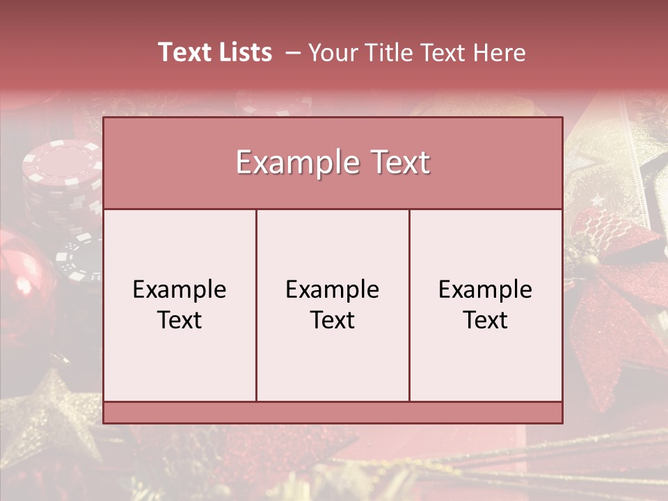 Christmas Casino PowerPoint Template