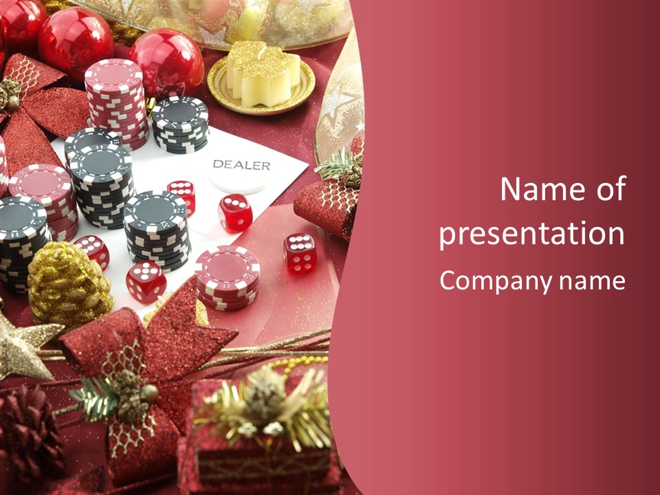 Casino Christmas PowerPoint Template