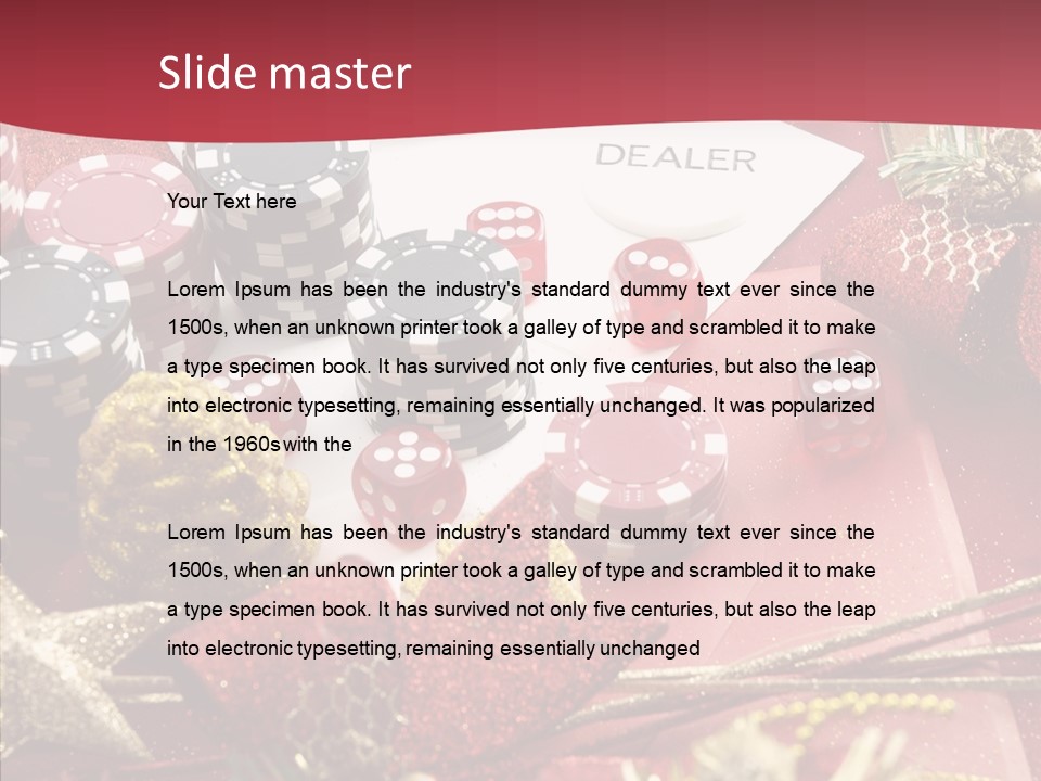 Casino Christmas PowerPoint Template