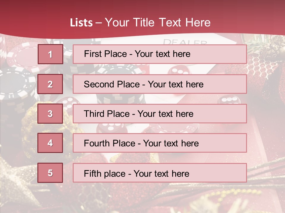 Casino Christmas PowerPoint Template