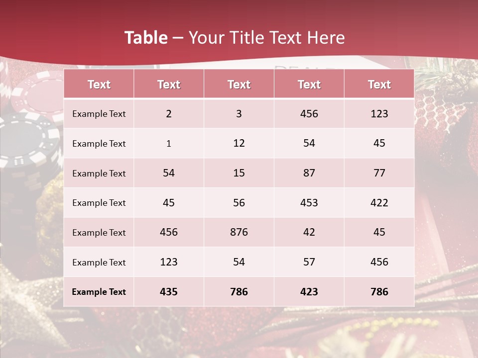 Casino Christmas PowerPoint Template