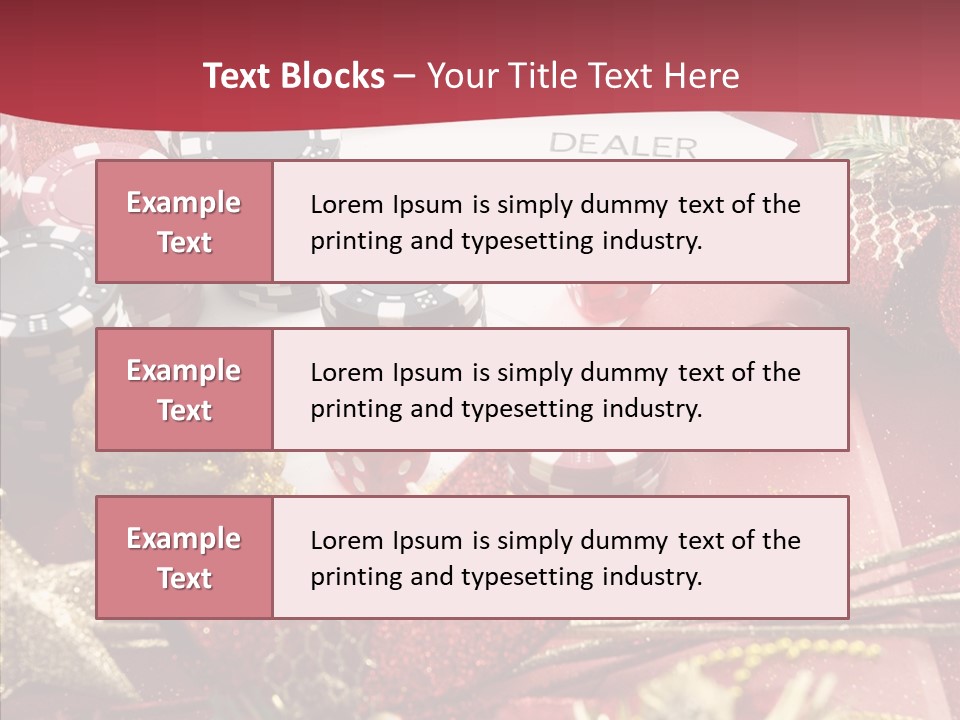 Casino Christmas PowerPoint Template