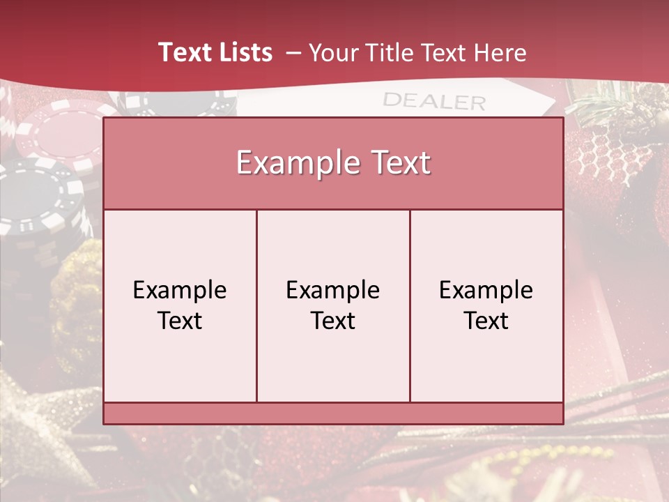 Casino Christmas PowerPoint Template