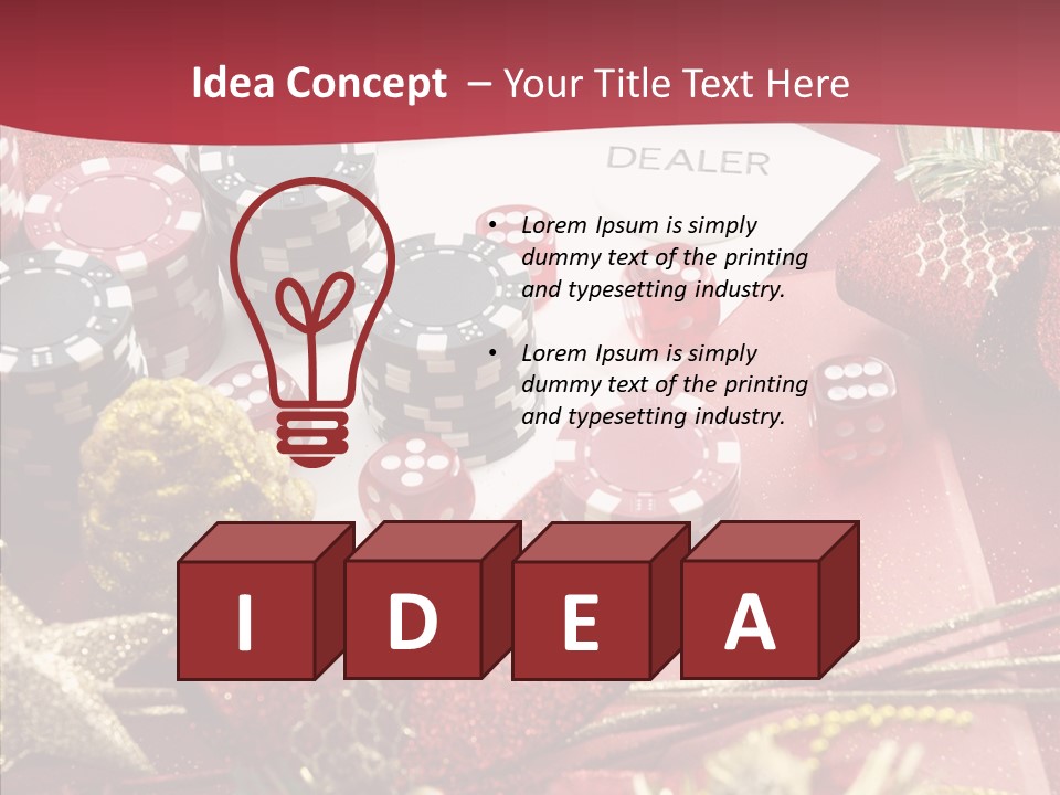 Casino Christmas PowerPoint Template