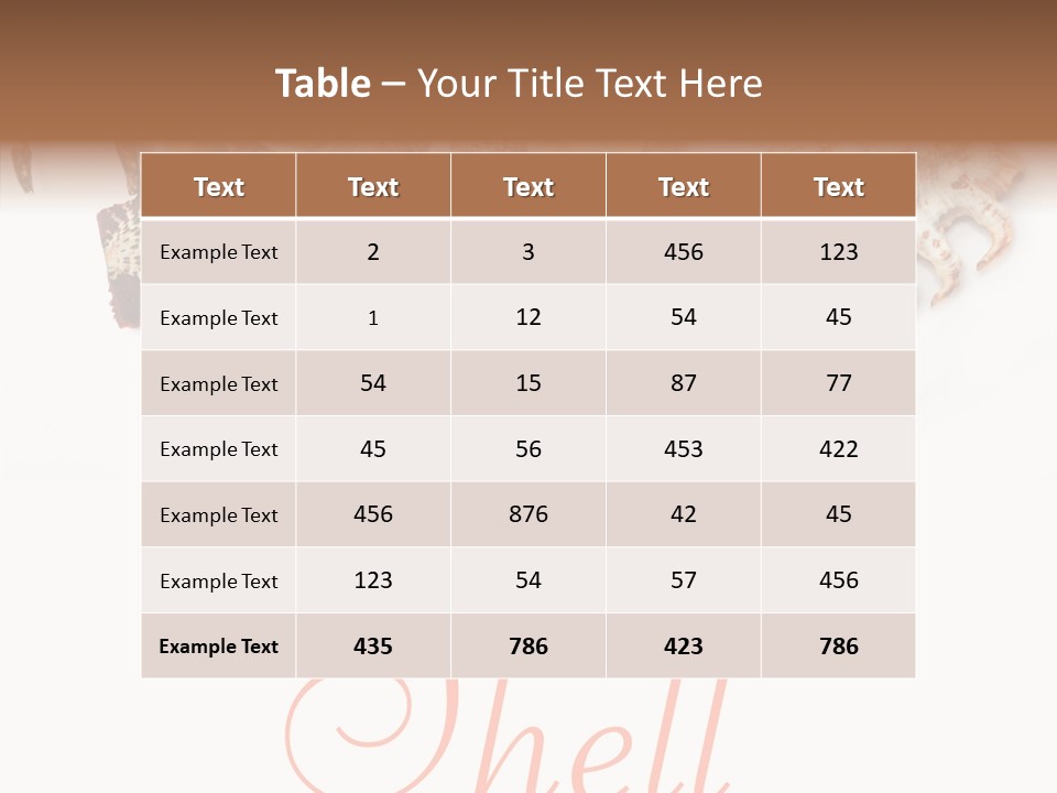 Collect Exotic Background PowerPoint Template