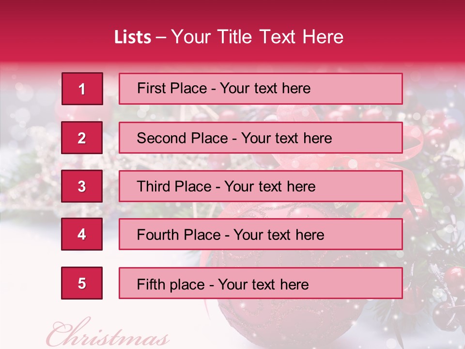 Purple Christmas PowerPoint Template