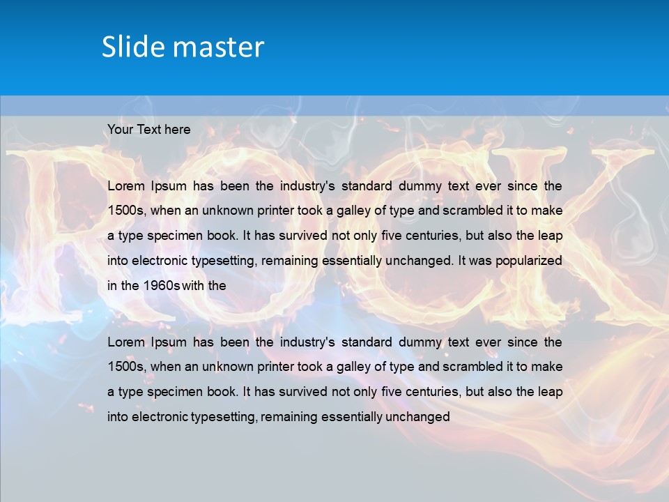 Coloured PowerPoint Template