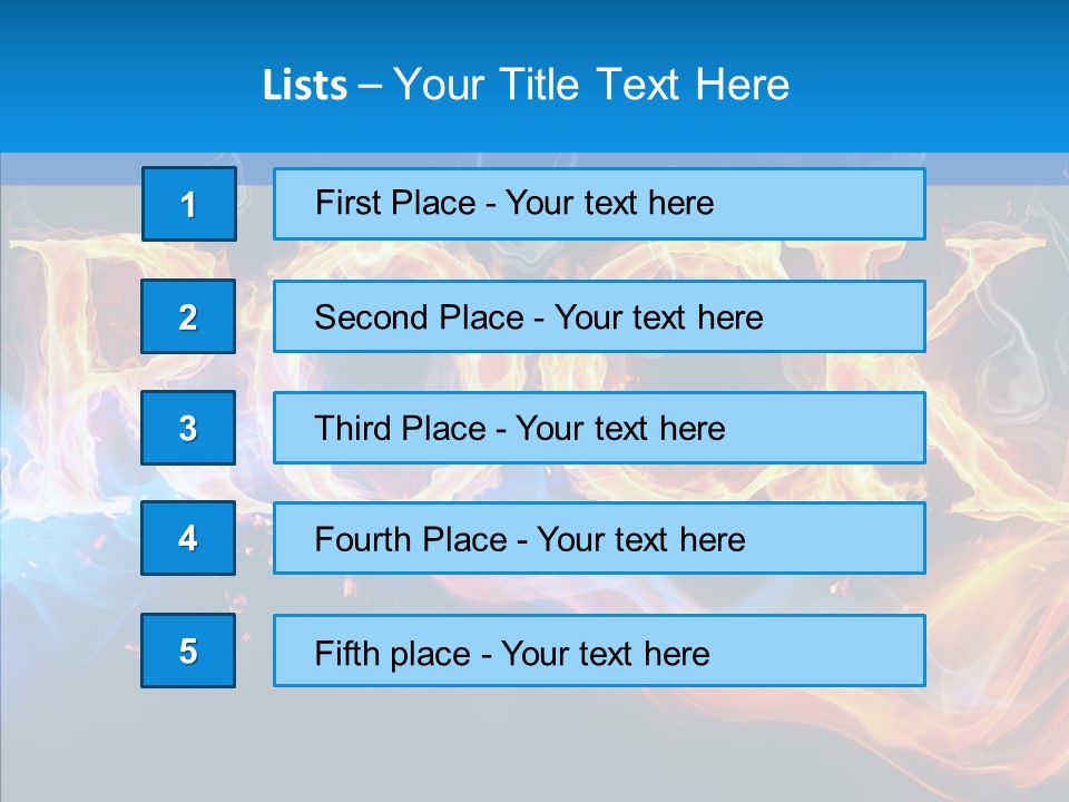 Coloured PowerPoint Template