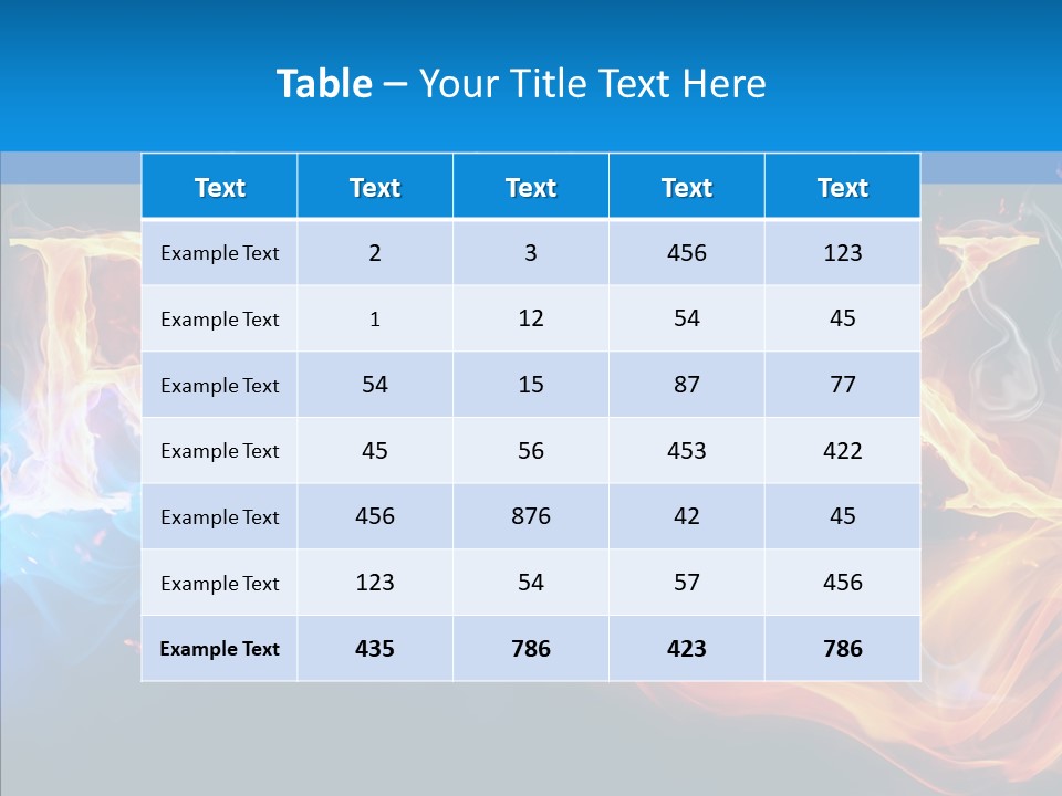 Coloured PowerPoint Template