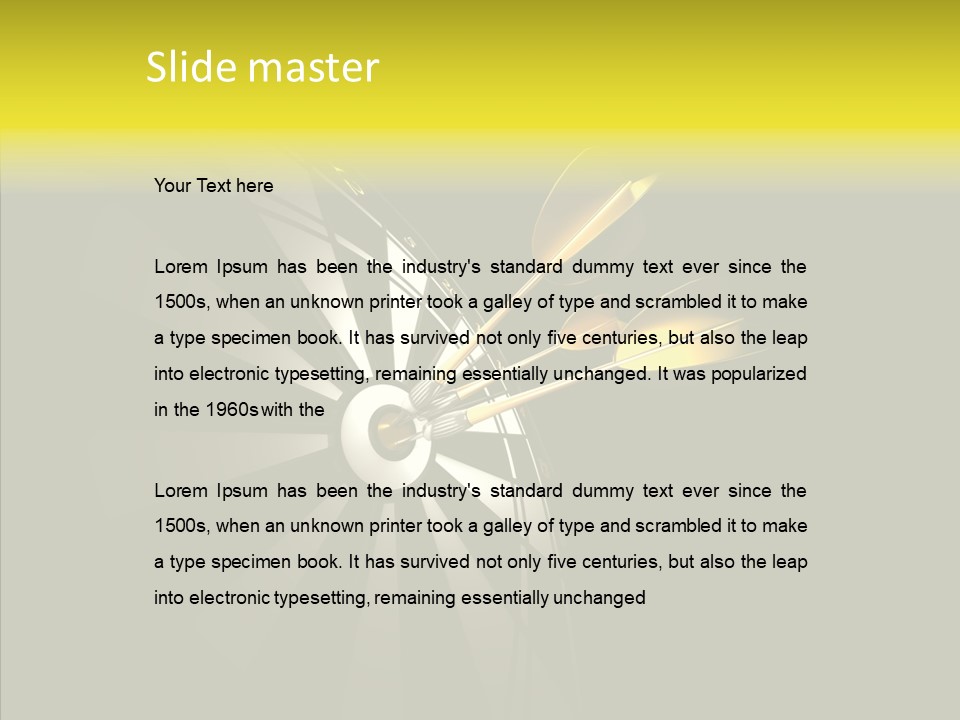 Darts Challenge PowerPoint Template