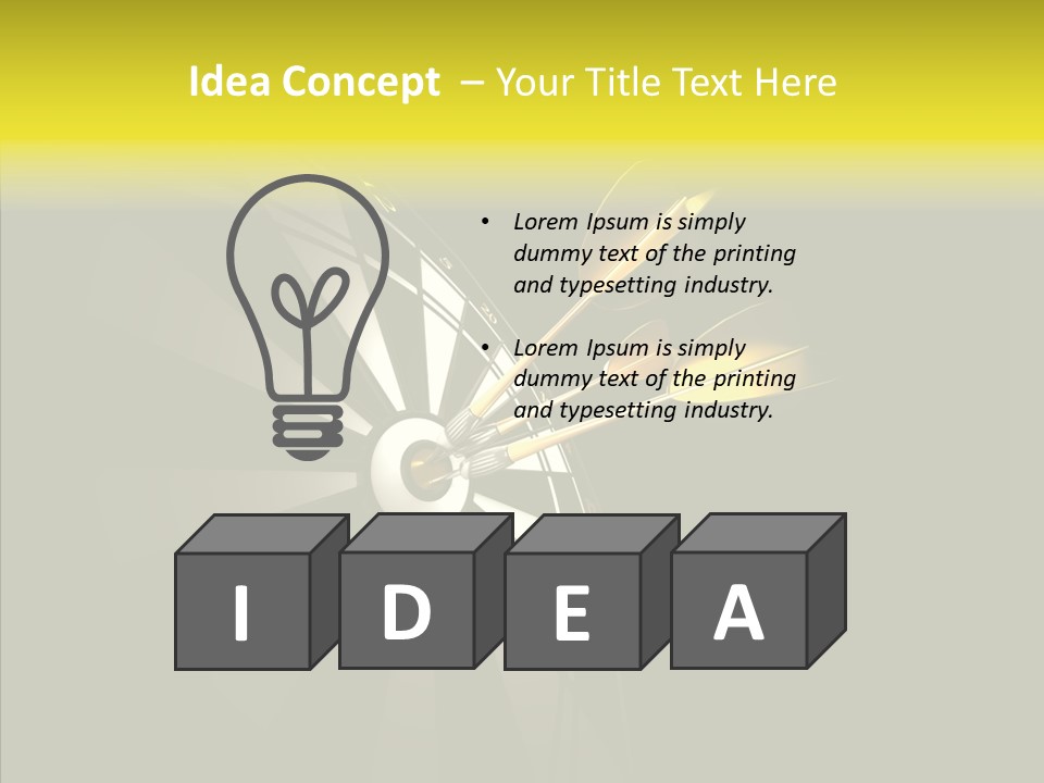 Darts Challenge PowerPoint Template