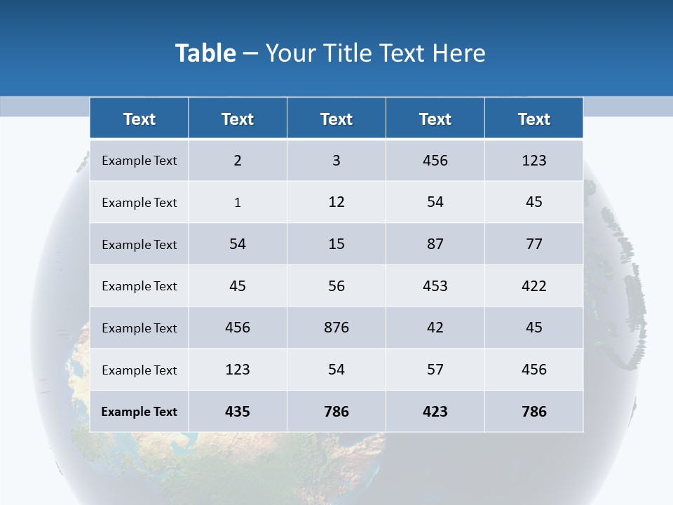 Stock Earth PowerPoint Template