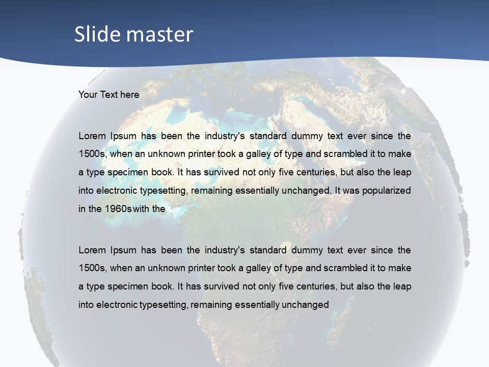 Future Earth Continents PowerPoint Template