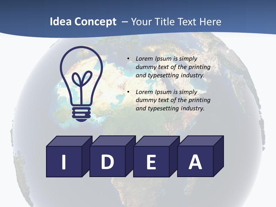 Future Earth Continents PowerPoint Template