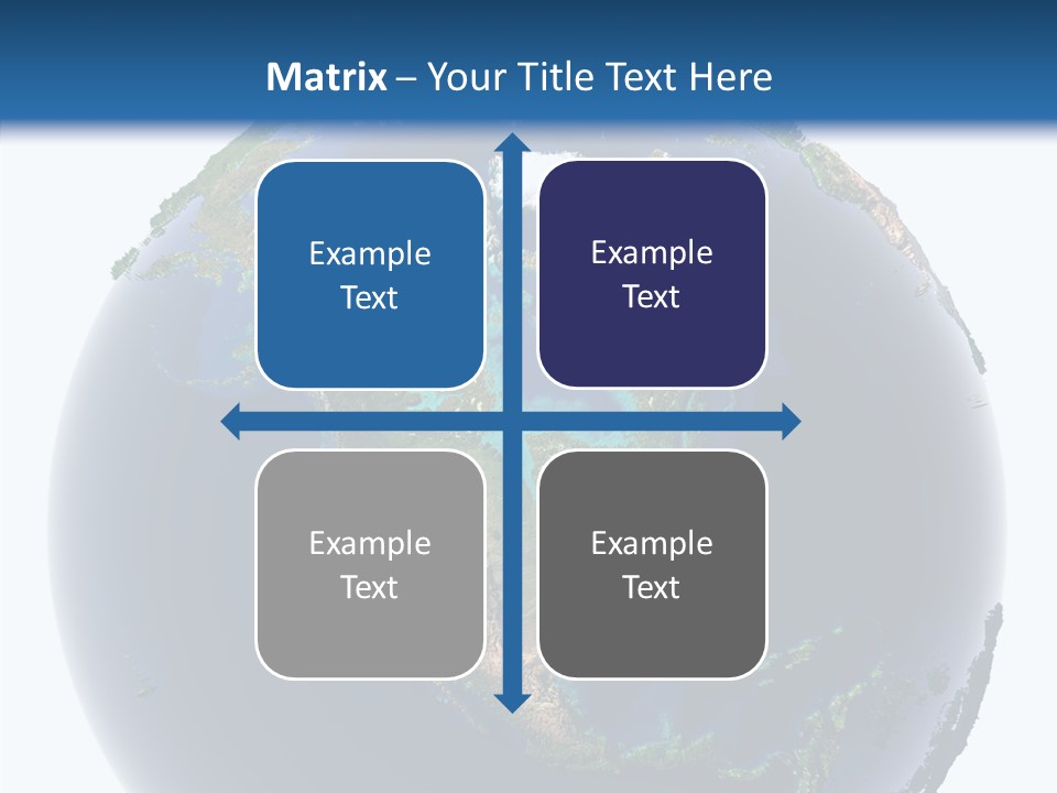 A Picture Of The Earth With A White Background PowerPoint Template