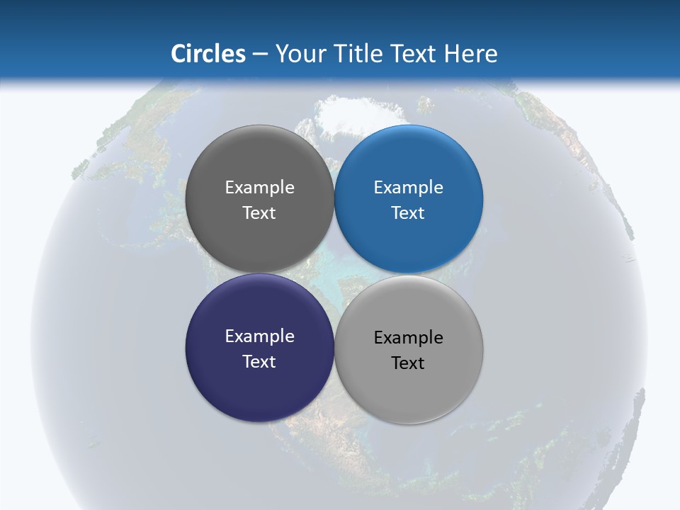 A Picture Of The Earth With A White Background PowerPoint Template