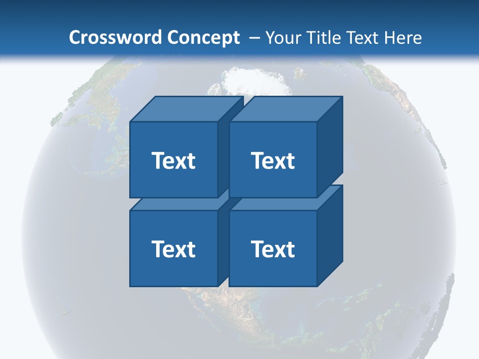A Picture Of The Earth With A White Background PowerPoint Template