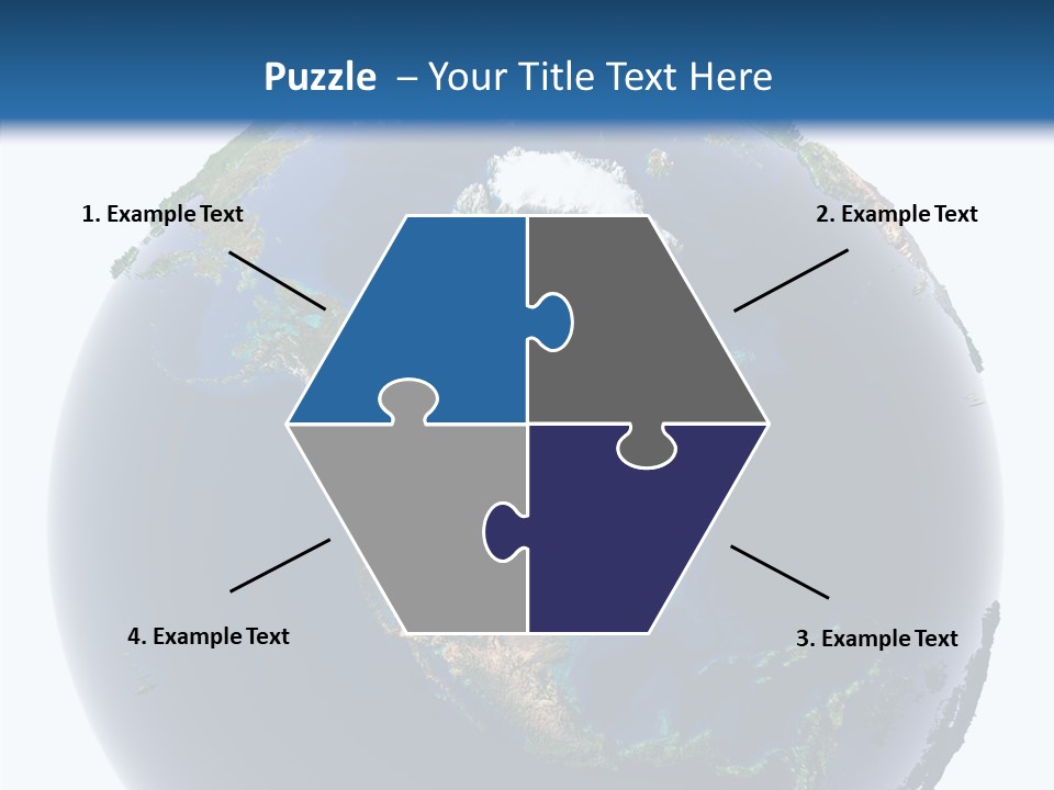 A Picture Of The Earth With A White Background PowerPoint Template