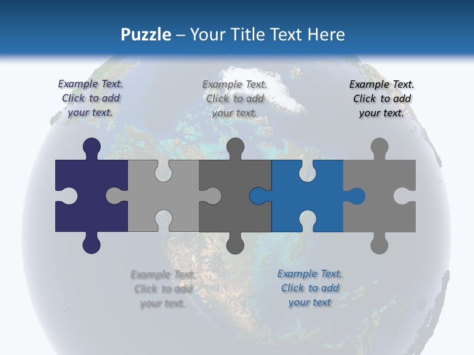 A Picture Of The Earth With A White Background PowerPoint Template