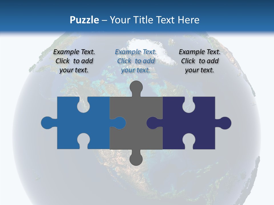 A Picture Of The Earth With A White Background PowerPoint Template