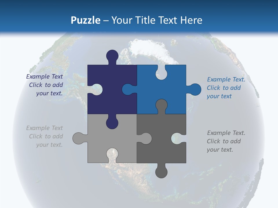 A Picture Of The Earth With A White Background PowerPoint Template