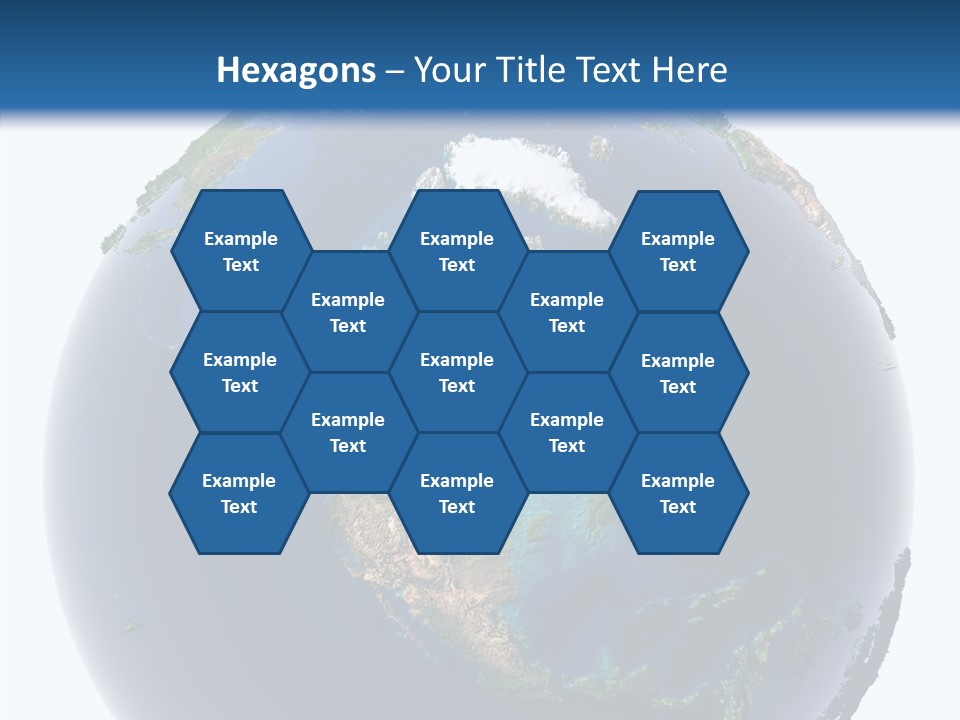 A Picture Of The Earth With A White Background PowerPoint Template