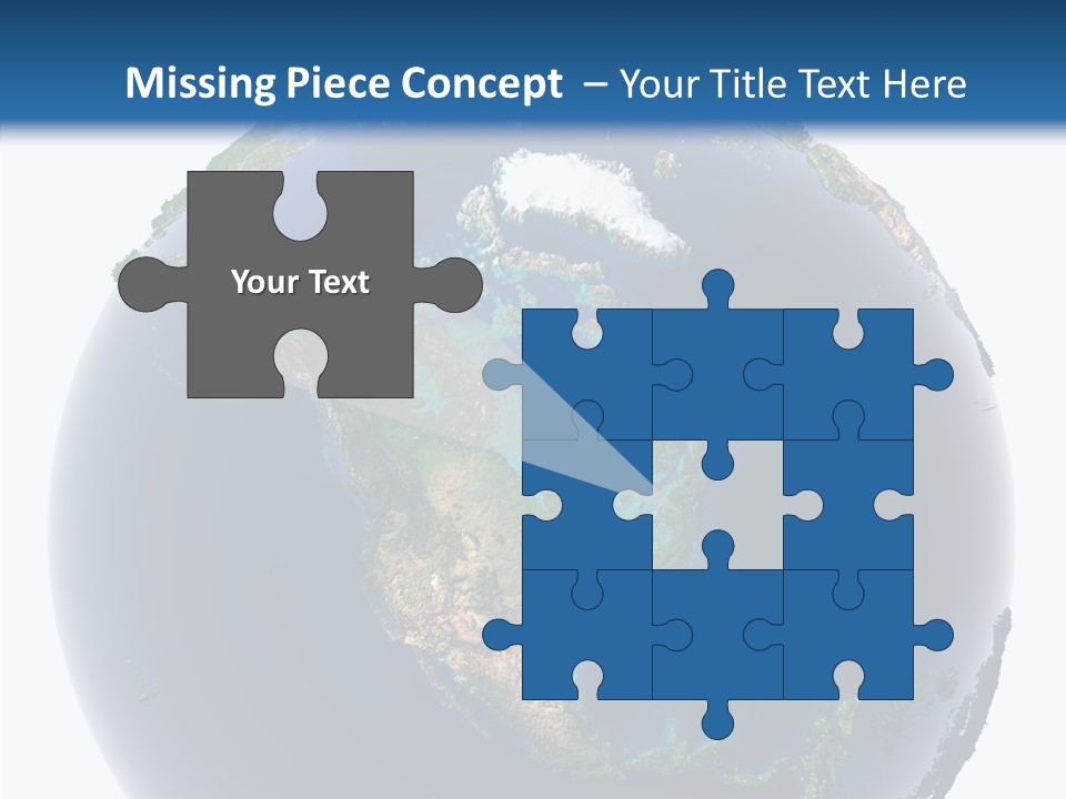 A Picture Of The Earth With A White Background PowerPoint Template