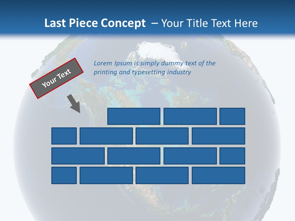 A Picture Of The Earth With A White Background PowerPoint Template