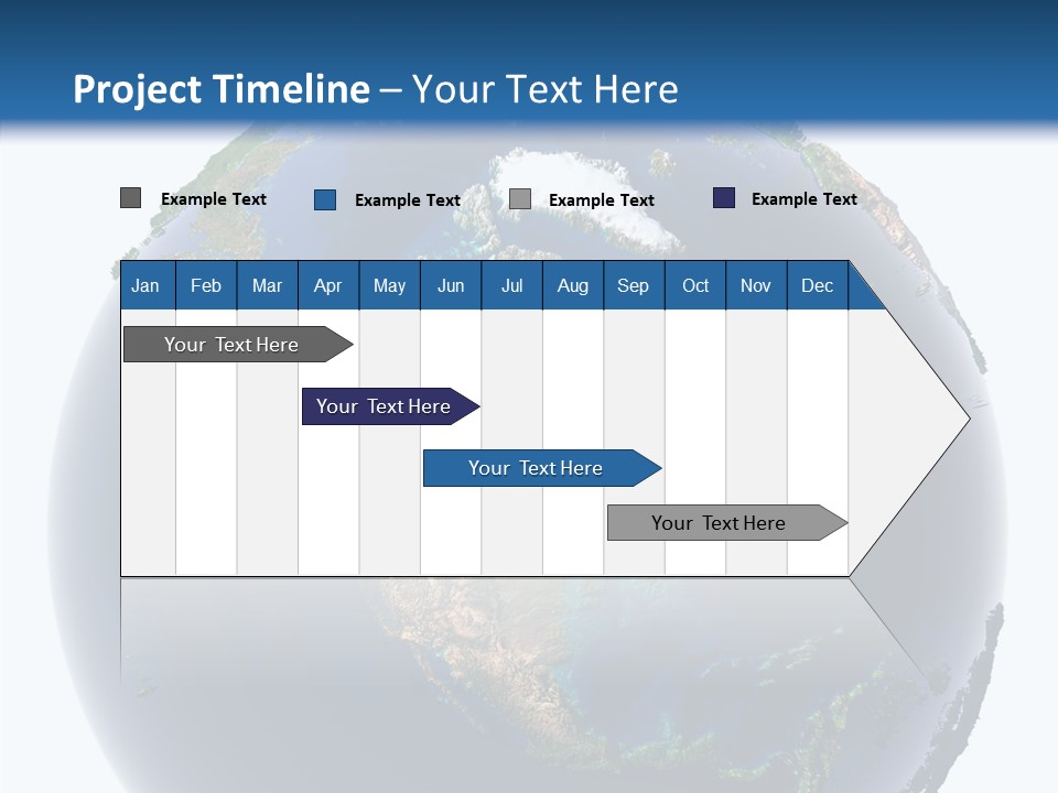 A Picture Of The Earth With A White Background PowerPoint Template