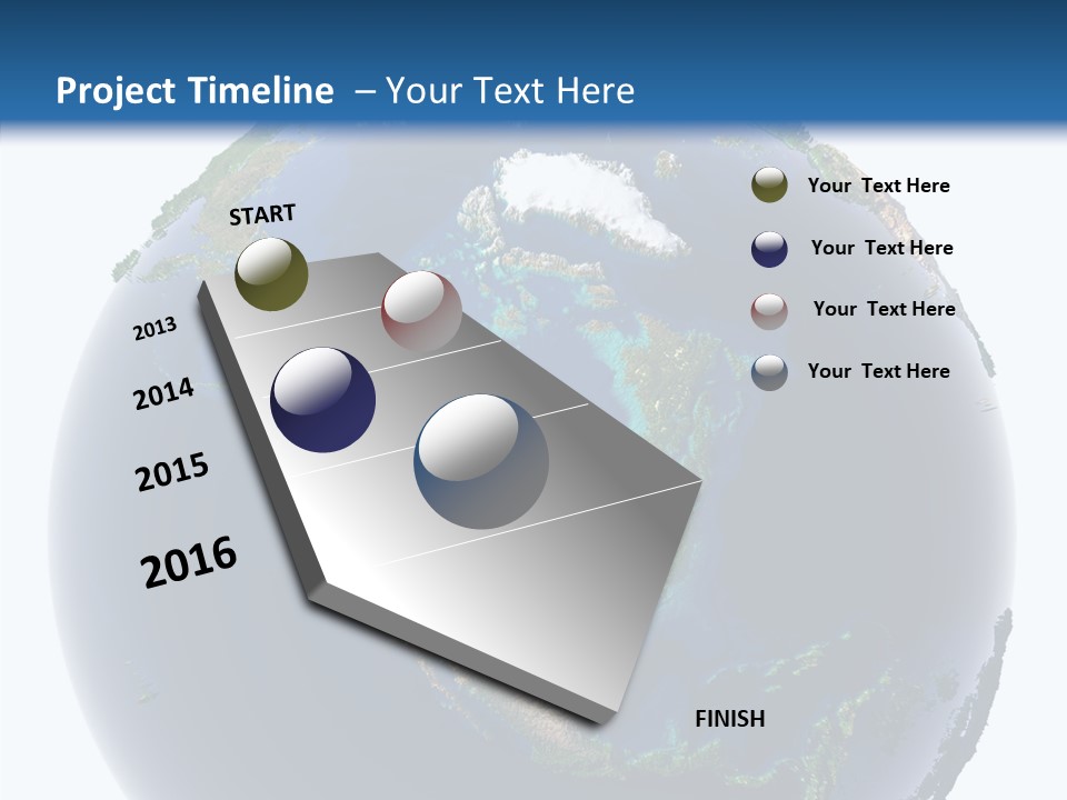 A Picture Of The Earth With A White Background PowerPoint Template