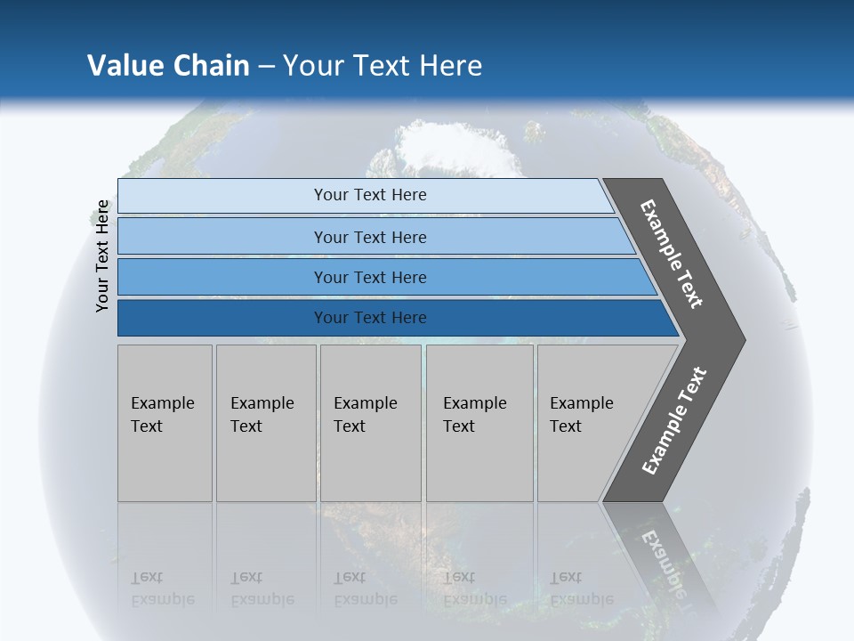 A Picture Of The Earth With A White Background PowerPoint Template