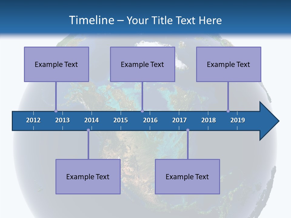 A Picture Of The Earth With A White Background PowerPoint Template