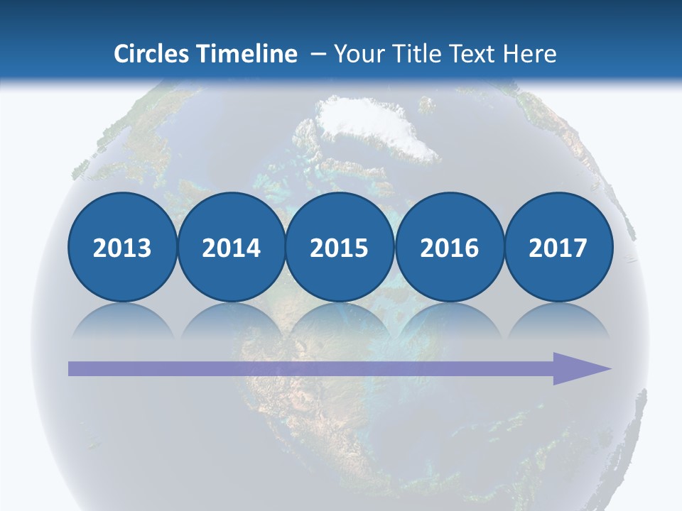 A Picture Of The Earth With A White Background PowerPoint Template