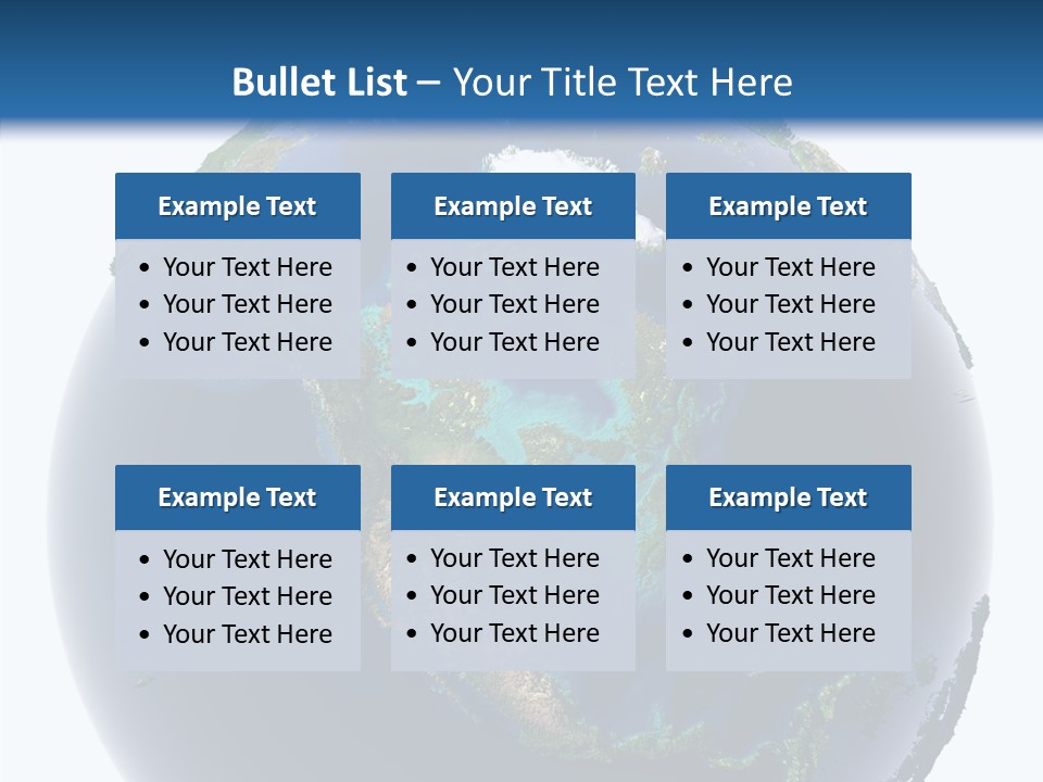 A Picture Of The Earth With A White Background PowerPoint Template