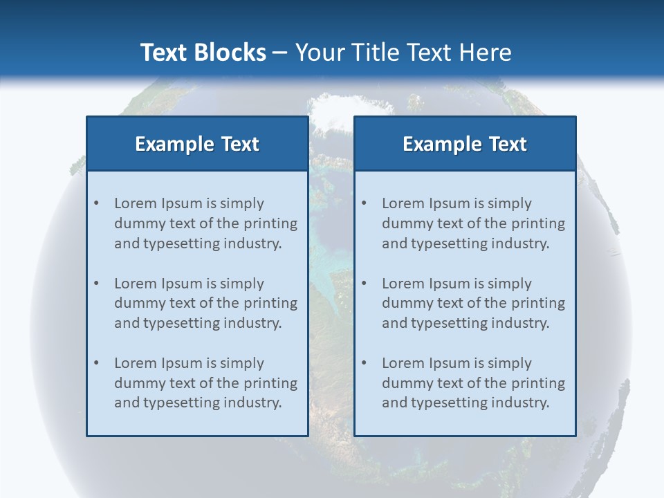 A Picture Of The Earth With A White Background PowerPoint Template