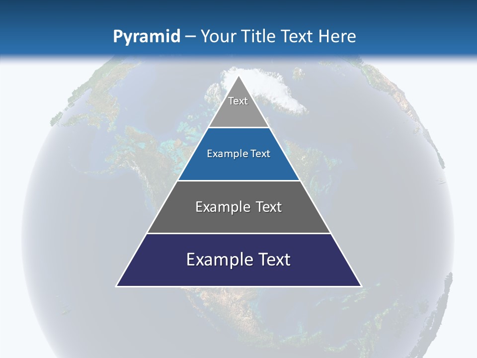 A Picture Of The Earth With A White Background PowerPoint Template