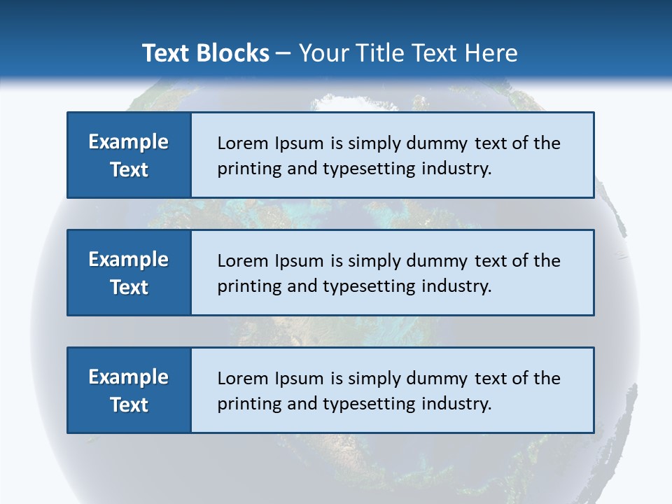 A Picture Of The Earth With A White Background PowerPoint Template