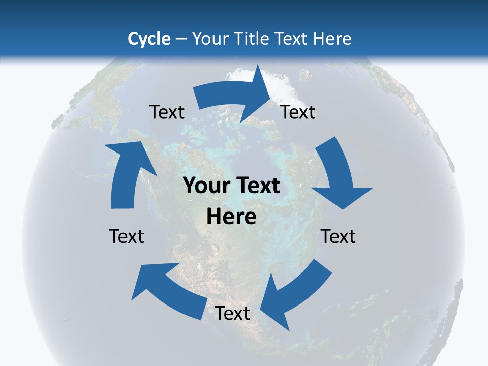 A Picture Of The Earth With A White Background PowerPoint Template