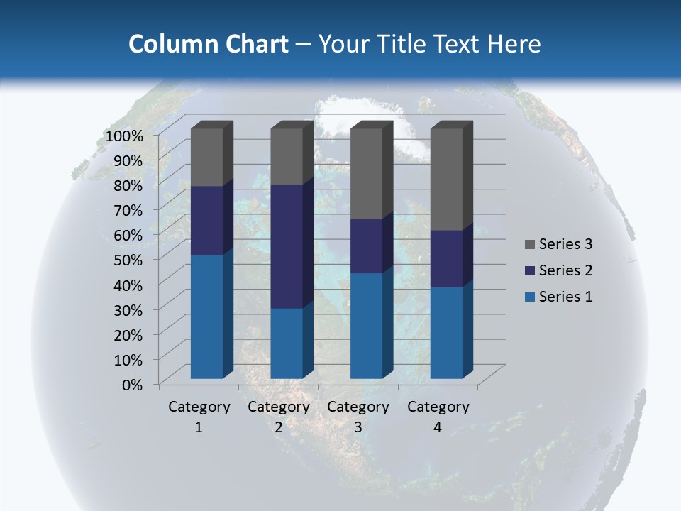 A Picture Of The Earth With A White Background PowerPoint Template
