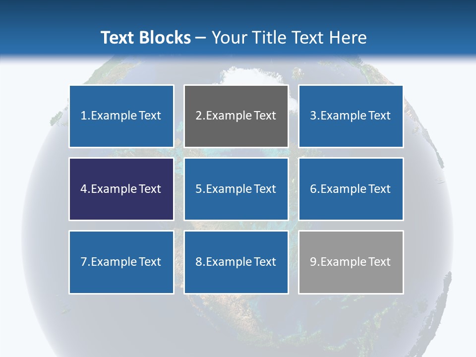 A Picture Of The Earth With A White Background PowerPoint Template