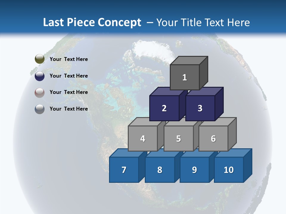 A Picture Of The Earth With A White Background PowerPoint Template