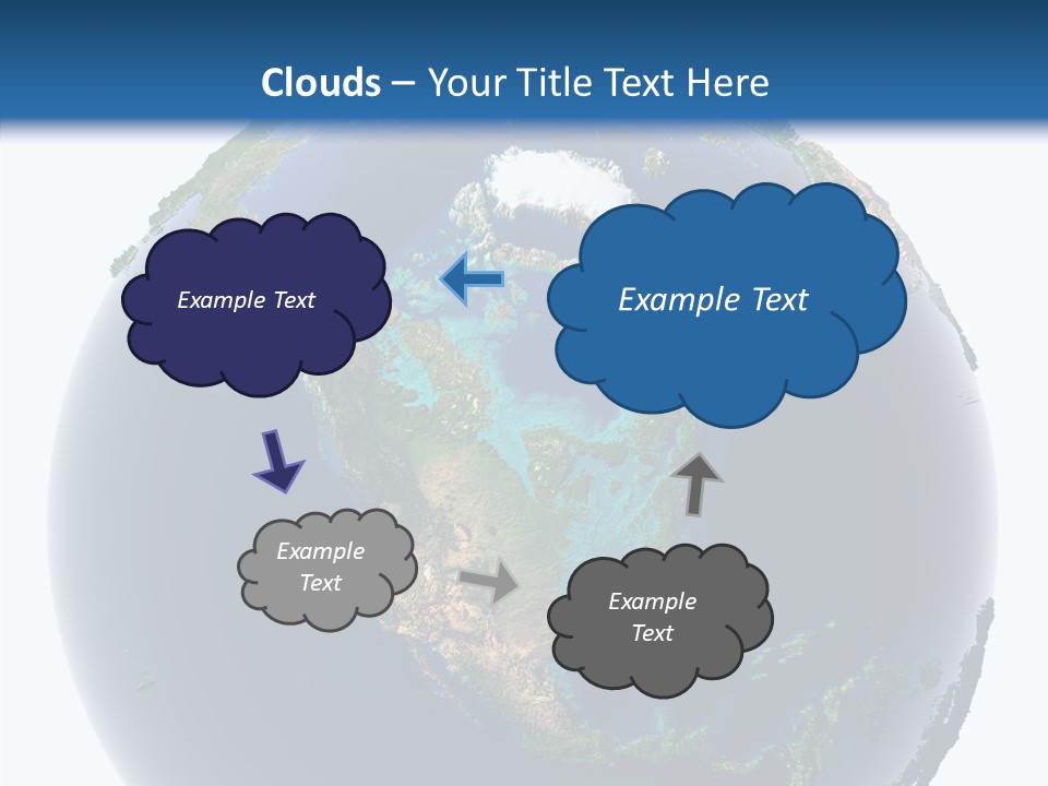 A Picture Of The Earth With A White Background PowerPoint Template