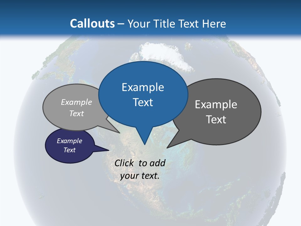 A Picture Of The Earth With A White Background PowerPoint Template